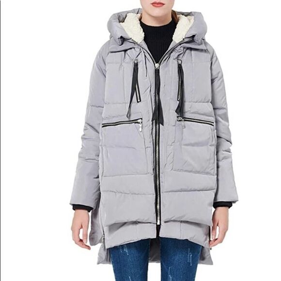 NWOT OROLAY DUCK DOWN PUFFER WINTER JACKET SZ S - Picture 1 of 15